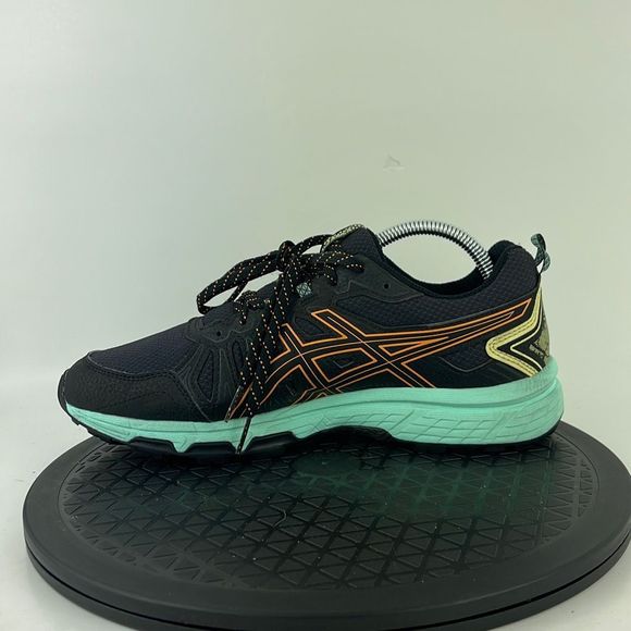 Asics Gel-Venture 7 Black/Green Running Shoes 1012A477 Women's Size 9 Wide - Picture 9 of 12
